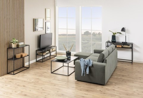 CZARNA METALOWA KONSOLA LONDON, LOFT, Z PÓŁKĄ, INDUSTRIALNA, 100 CM CZARNA METALOWA KONSOLA LONDON, LOFT, Z PÓŁKĄ, INDUSTRIALNA, 100 CM