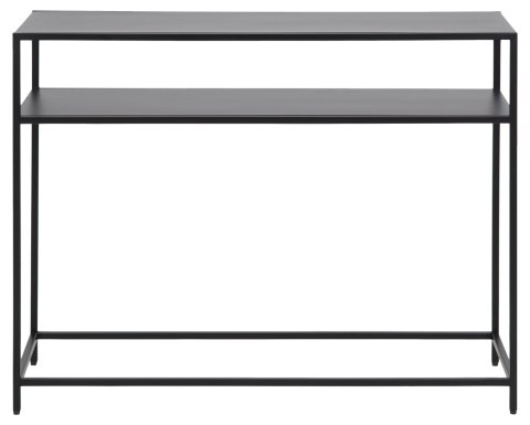 CZARNA METALOWA KONSOLA LONDON, LOFT, Z PÓŁKĄ, INDUSTRIALNA, 100 CM CZARNA METALOWA KONSOLA LONDON, LOFT, Z PÓŁKĄ, INDUSTRIALNA, 100 CM