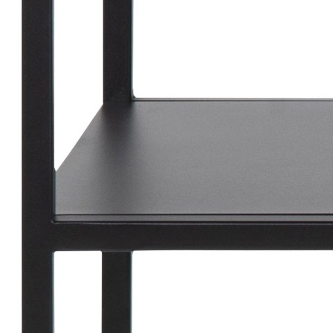 CZARNA METALOWA KONSOLA LONDON, LOFT, Z PÓŁKĄ, INDUSTRIALNA, 100 CM CZARNA METALOWA KONSOLA LONDON, LOFT, Z PÓŁKĄ, INDUSTRIALNA, 100 CM