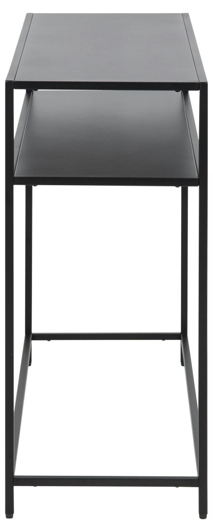 CZARNA METALOWA KONSOLA LONDON, LOFT, Z PÓŁKĄ, INDUSTRIALNA, 100 CM CZARNA METALOWA KONSOLA LONDON, LOFT, Z PÓŁKĄ, INDUSTRIALNA, 100 CM