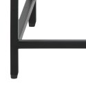 CZARNA METALOWA KONSOLA LONDON, LOFT, Z PÓŁKĄ, INDUSTRIALNA, 100 CM