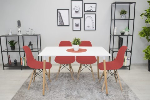 Krzesło OSAKA cynober / nogi naturalne x 1 Krzesło OSAKA cynober / nogi naturalne x 1