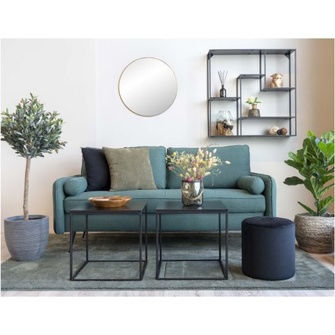 INDUSTRIALNY STOLIK KAWOWY VITA, CZARNY METAL, KWADRATOWY, 45 CM, DO SALONU INDUSTRIALNY STOLIK KAWOWY VITA, CZARNY METAL, KWADRATOWY, 45 CM, DO SALONU