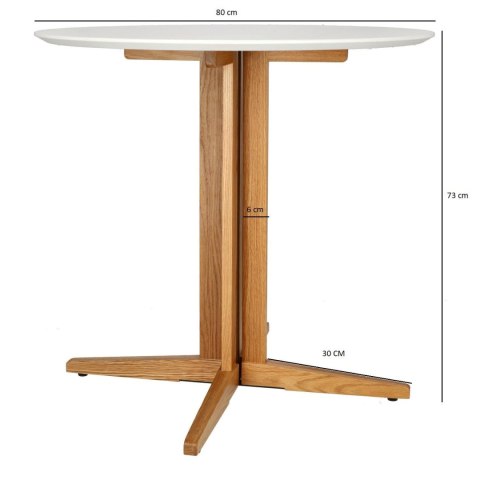 Stół Mauro 80cm dąb naturalny Stół Mauro 80cm dąb naturalny