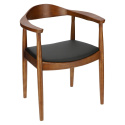 ELEGANCKIE KRZESŁO, BRĄZ, DREWNO JESIONOWE, DO JADALNI, DO GABINETU