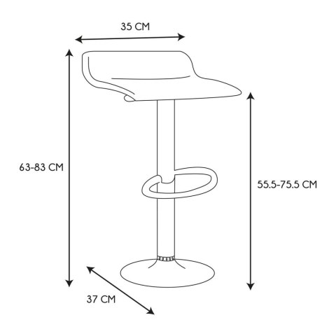 REGULOWANY CZARNY HOKER, OBROTOWY, TAPICEROWANY, LOFT, DO KUCHNI, ELEGANCKI REGULOWANY CZARNY HOKER, OBROTOWY, TAPICEROWANY, LOFT, DO KUCHNI, ELEGANCKI