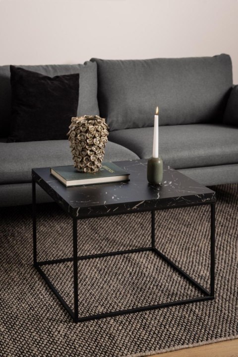 Stolik Barossa 60x60cm czarny marmur Stolik Barossa 60x60cm czarny marmur