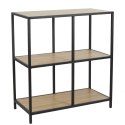 INDUSTRIALNY METALOWY REGAŁ DO POKOJU, DWIE PÓŁKI, 72 CM