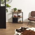 INDUSTRIALNY METALOWY REGAŁ DO POKOJU, DWIE PÓŁKI, 72 CM