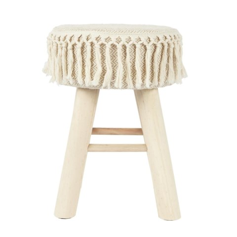 TAPICEROWANY TABORET BOHO, PLECIONKA, DREWNIANY, DO POKOJU, RUSTYKALNY TAPICEROWANY TABORET BOHO, PLECIONKA, DREWNIANY, DO POKOJU, RUSTYKALNY