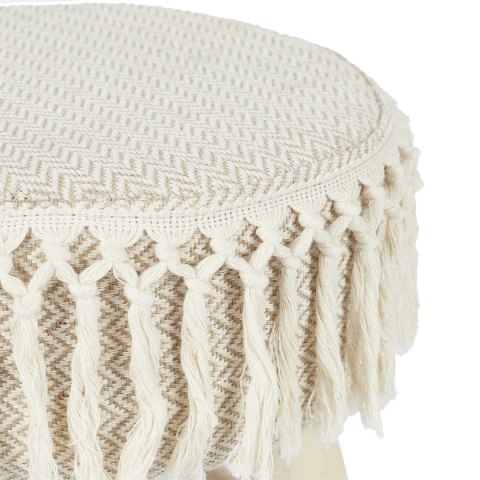 TAPICEROWANY TABORET BOHO, PLECIONKA, DREWNIANY, DO POKOJU, RUSTYKALNY TAPICEROWANY TABORET BOHO, PLECIONKA, DREWNIANY, DO POKOJU, RUSTYKALNY