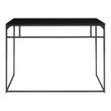CZARNE METALOWE BIURKO LOFT, DO POKOJU, PRAKTYCZNE, INDUSTRIALNE, 100 CM