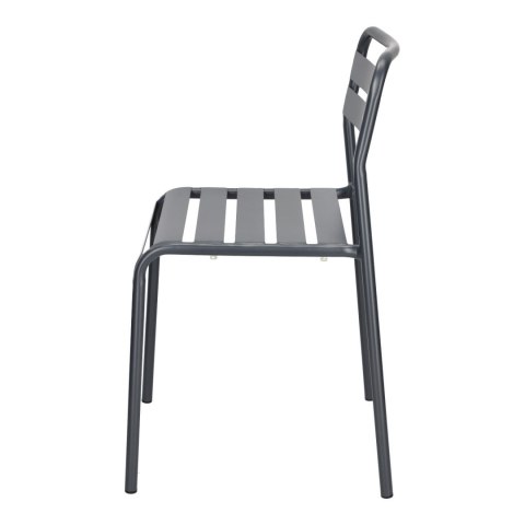 METALOWE CIEMNE SZARE KRZESŁO, DO OGRODU, NOWOCZESNE, DO KUCHNI, NA BALKON METALOWE CIEMNE SZARE KRZESŁO, DO OGRODU, NOWOCZESNE, DO KUCHNI, NA BALKON