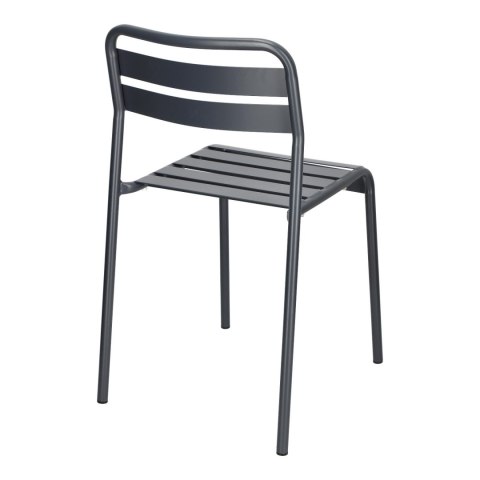 METALOWE CIEMNE SZARE KRZESŁO, DO OGRODU, NOWOCZESNE, DO KUCHNI, NA BALKON METALOWE CIEMNE SZARE KRZESŁO, DO OGRODU, NOWOCZESNE, DO KUCHNI, NA BALKON