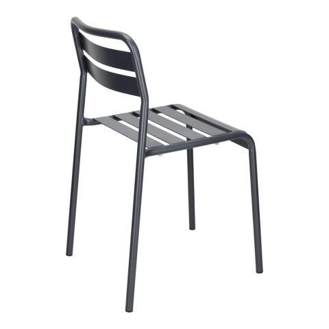 METALOWE CIEMNE SZARE KRZESŁO, DO OGRODU, NOWOCZESNE, DO KUCHNI, NA BALKON METALOWE CIEMNE SZARE KRZESŁO, DO OGRODU, NOWOCZESNE, DO KUCHNI, NA BALKON