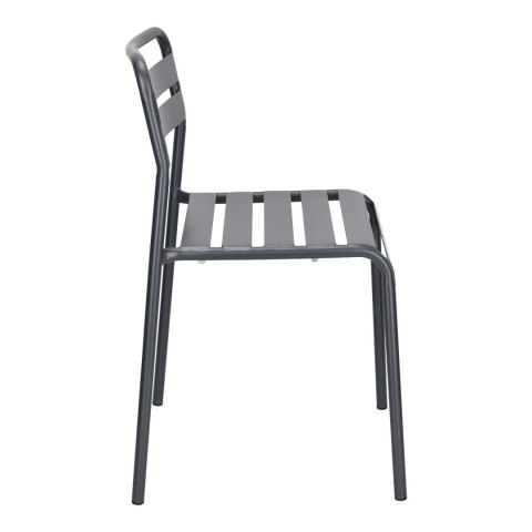 METALOWE CIEMNE SZARE KRZESŁO, DO OGRODU, NOWOCZESNE, DO KUCHNI, NA BALKON METALOWE CIEMNE SZARE KRZESŁO, DO OGRODU, NOWOCZESNE, DO KUCHNI, NA BALKON