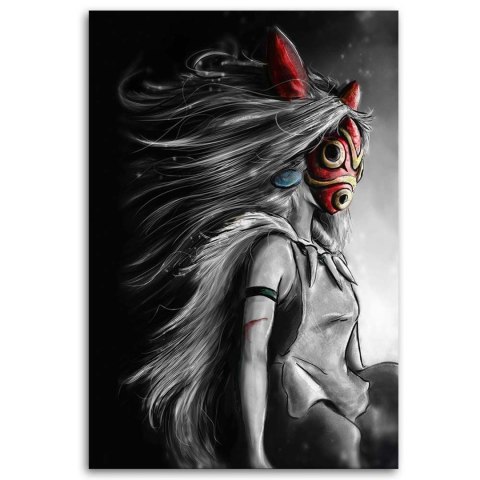 Obraz na płótnie - Księżniczka Mononoke Anime Obraz na płótnie - Księżniczka Mononoke Anime