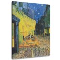 Obraz na płótnie - Taras kawiarni w nocy - V. van Gogh reprodukcja