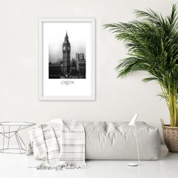 Plakat w białej ramie - Legendarny Big Ben