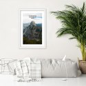 Plakat w białej ramie - Skała w Parku Narodowym Yosemite