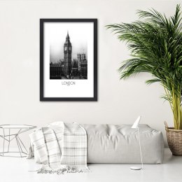 Plakat w czarnej ramie - Legendarny Big Ben