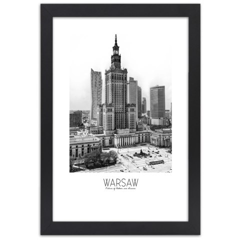Plakat w czarnej ramie - Pałac Kultury w Warszawie Plakat w czarnej ramie - Pałac Kultury w Warszawie