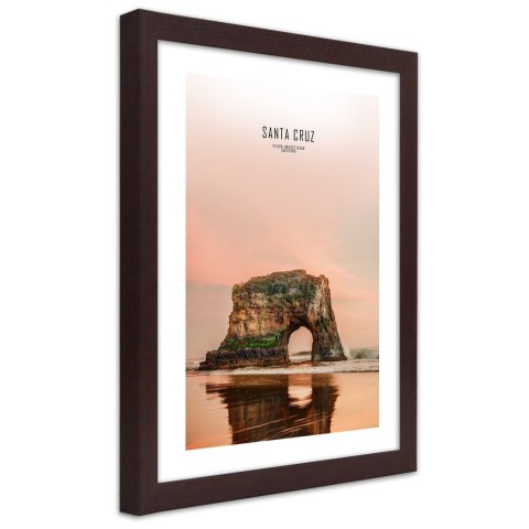Plakat w brązowej ramie - Santa Cruz Plakat w brązowej ramie - Santa Cruz