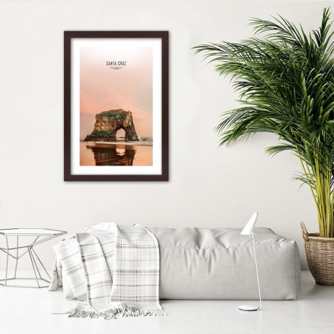 Plakat w brązowej ramie - Santa Cruz Plakat w brązowej ramie - Santa Cruz