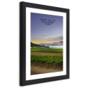 Plakat w czarnej ramie - Wieczór nad Napa Valley