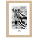 Plakat w drewnianej ramie - Ciekawska zebra