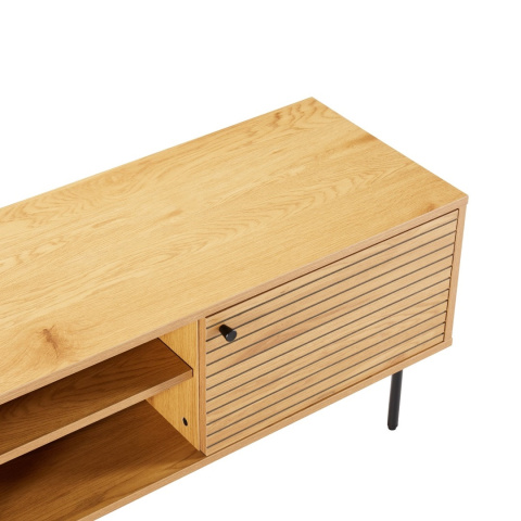 SZAFKA RTV LOFT, 120 CM, CZARNY METAL, DĄB, DO SALONU, ELEGANCKA, PÓŁKI SZAFKA RTV LOFT, 120 CM, CZARNY METAL, DĄB, DO SALONU, ELEGANCKA, PÓŁKI