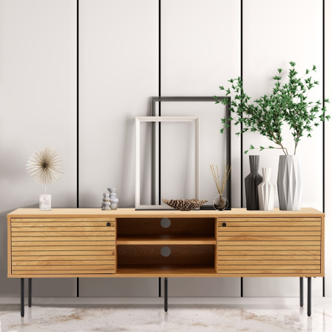 SZAFKA RTV LOFT, 120 CM, CZARNY METAL, DĄB, DO SALONU, ELEGANCKA, PÓŁKI SZAFKA RTV LOFT, 120 CM, CZARNY METAL, DĄB, DO SALONU, ELEGANCKA, PÓŁKI