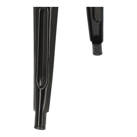 CZARNY METALOWY HOKER LOFT ARTPRO Z OPARCIEM, STOŁEK BAROWY DO KUCHNI 75 CM CZARNY METALOWY HOKER LOFT ARTPRO Z OPARCIEM, STOŁEK BAROWY DO KUCHNI 75 CM