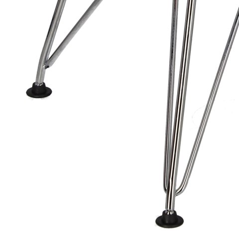 METALOWE KRZESŁO, CHROM, CZERWONE, LOFT, DO JADALNI, NOWOCZESNE