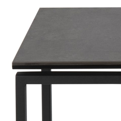 ZESTAW 3 STOLIKÓW, CZARNY METAL, CERAMIKA, KWADRATOWE, STOLIK 3w1 ZESTAW 3 STOLIKÓW, CZARNY METAL, CERAMIKA, KWADRATOWE, STOLIK 3w1