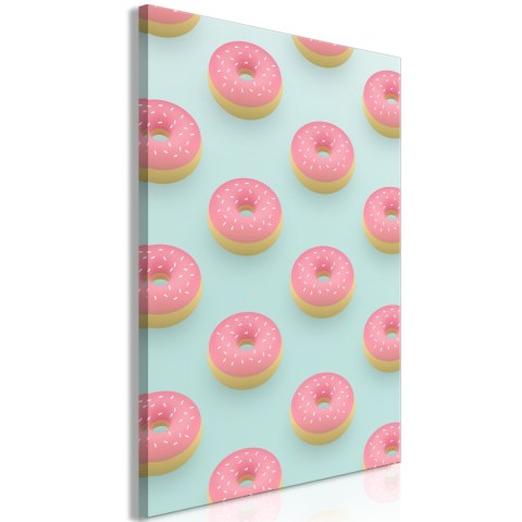 Obraz - Pastelowe donuty (1-częściowy) pionowy Obraz - Pastelowe donuty (1-częściowy) pionowy