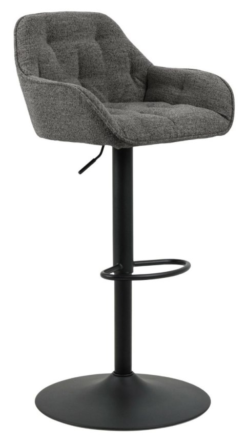 HOKER GLAMOUR - ANTRACYTOWY, Z PODŁOKIETNIKAMI, PIKOWANY, ELEGANCKI, SZARY HOKER GLAMOUR - ANTRACYTOWY, Z PODŁOKIETNIKAMI, PIKOWANY, ELEGANCKI, SZARY