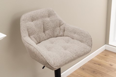 HOKER GLAMOUR - BEŻOWY, Z PODŁOKIETNIKAMI, PIKOWANY, ELEGANCKI, TKANINA HOKER GLAMOUR - BEŻOWY, Z PODŁOKIETNIKAMI, PIKOWANY, ELEGANCKI, TKANINA