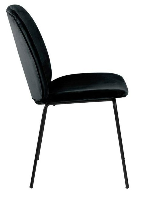 ELEGANCKIE CZARNE KRZESŁO GLAMOUR, DO JADALNI, NOWOCZESNE, METAL, WELUR ELEGANCKIE CZARNE KRZESŁO GLAMOUR, DO JADALNI, NOWOCZESNE, METAL, WELUR