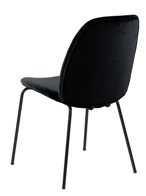 ELEGANCKIE CZARNE KRZESŁO GLAMOUR, DO JADALNI, NOWOCZESNE, METAL, WELUR ELEGANCKIE CZARNE KRZESŁO GLAMOUR, DO JADALNI, NOWOCZESNE, METAL, WELUR