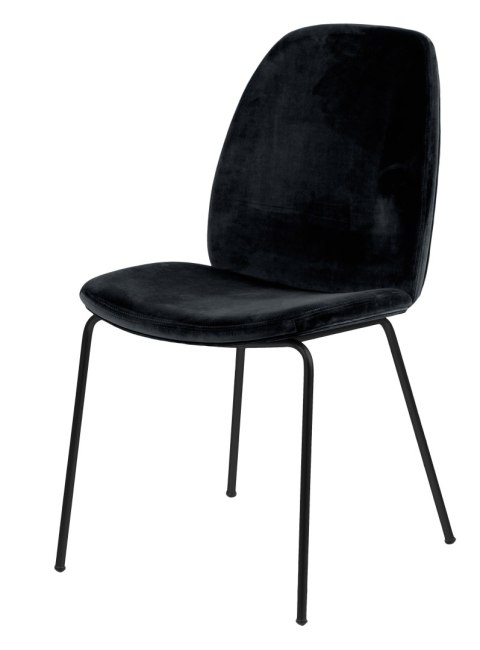 ELEGANCKIE CZARNE KRZESŁO GLAMOUR, DO JADALNI, NOWOCZESNE, METAL, WELUR ELEGANCKIE CZARNE KRZESŁO GLAMOUR, DO JADALNI, NOWOCZESNE, METAL, WELUR