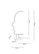 LAMPA BIURKOWA LED - INFINA, KOBIECA TWARZ, NOWOCZESNA, LOFT, NIETYPOWA
