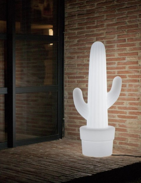 NOWOCZESNA LAMPA OGRODOWA KAKTUS - STOJĄCA 100 CM, BIAŁA, NA TARAS, LED NOWOCZESNA LAMPA OGRODOWA KAKTUS - STOJĄCA 100 CM, BIAŁA, NA TARAS, LED