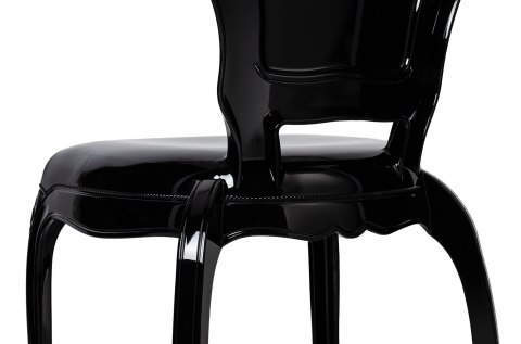 CZARNE KRZESŁO BAROKOWE, DO JADALNI, GLAMOUR, DO SALONU, ELEGANCKIE CZARNE KRZESŁO BAROKOWE, DO JADALNI, GLAMOUR, DO SALONU, ELEGANCKIE