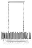 KRYSZTAŁOWA LAMPA GLAMOUR VERSALIO, SREBRNA, ELEGANCKA, EKSKLUZYWNA, OWALNA