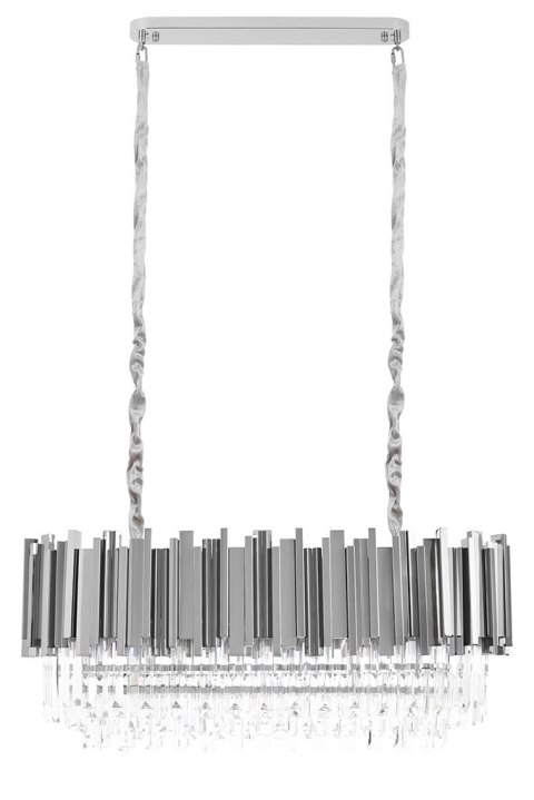 KRYSZTAŁOWA LAMPA GLAMOUR VERSALIO, SREBRNA, ELEGANCKA, EKSKLUZYWNA, OWALNA KRYSZTAŁOWA LAMPA GLAMOUR VERSALIO, SREBRNA, ELEGANCKA, EKSKLUZYWNA, OWALNA