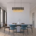 KRYSZTAŁOWA LAMPA GLAMOUR VERSALIO, SREBRNA, ELEGANCKA, EKSKLUZYWNA, OWALNA