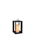 OGRODOWA LAMPA STOŁOWA, DEKORACYJNA, LAMPION 30 CM, CZARNA, ELEGANCKA