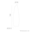 NOWOCZESNA LAMPA OGRODOWA - STOJĄCA 140 CM, BIAŁA, NA TARAS, LED, NIETYPOWA