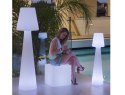NOWOCZESNA LAMPA OGRODOWA - STOJĄCA 200 CM, BIAŁA, NA TARAS, LED
